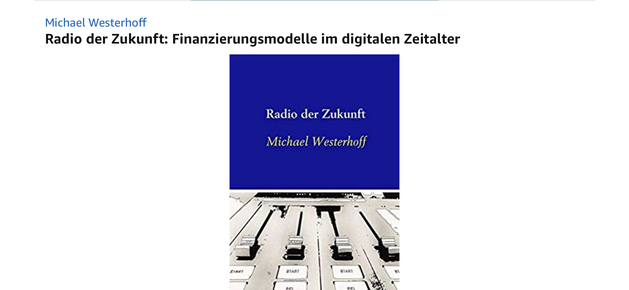 Radio Der Zukunft - MICHAEL WESTERHOFF